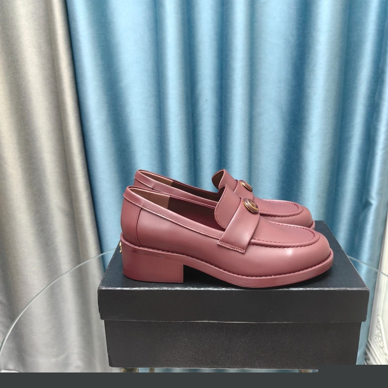 Ch*el leather shoes